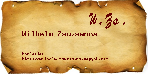 Wilhelm Zsuzsanna névjegykártya