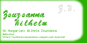 zsuzsanna wilhelm business card